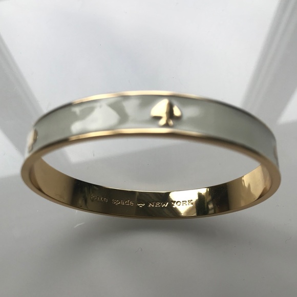 Kate Spade white enamel bangle